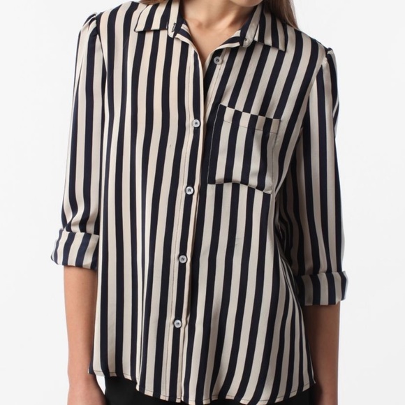 Urban Outfitters Kova and T Striped Blouse - Picture 2 of 9